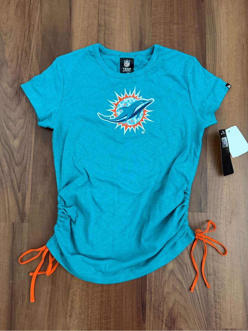 Women’s Teal Miami Dolphins Logo Tee, Medium